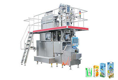 Máy chiết rót hộp giấy tiệt trùng JB-7500 cho hộp 100ml - 330ml