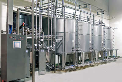 Hệ thống vệ sinh CIP dạng đứng tách rời