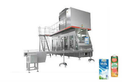Máy chiết rót hộp giấy tiệt trùng JB-6000-1000 cho hộp 500ml-1000ml