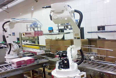 Hệ thống đóng thùng bằng robot
