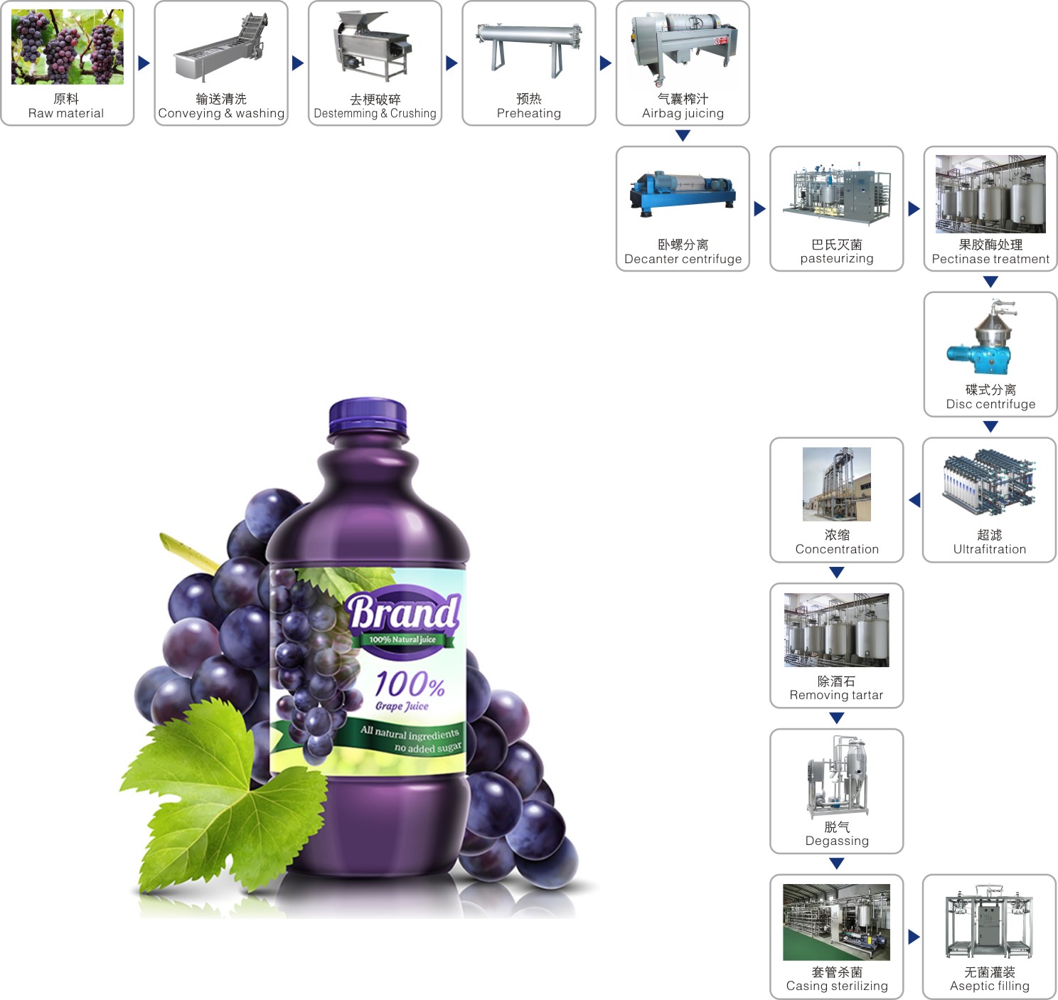 Dây chuyền sản xuất đồ uống nho